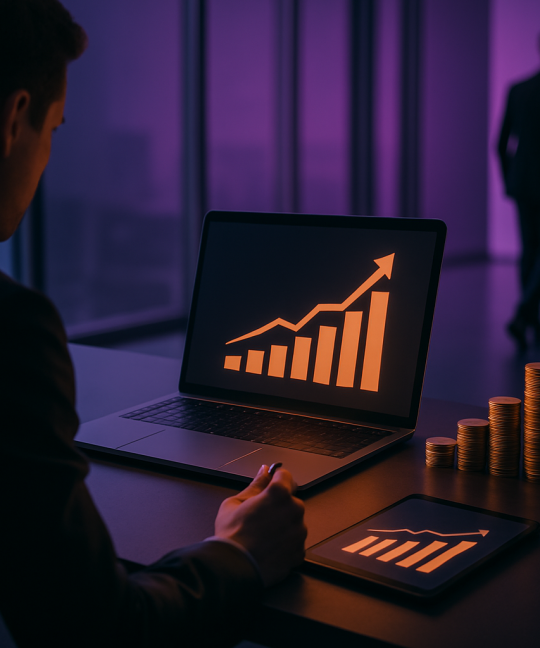 Startup founder presenting startup fundraising tactics to investors in a 2026 pitch meeting