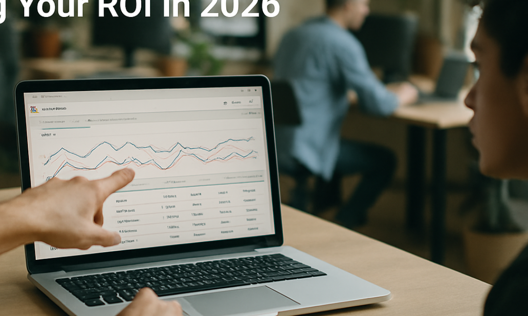 Marketer reviewing google ads mistakes on a dashboard to improve ROI in 2026