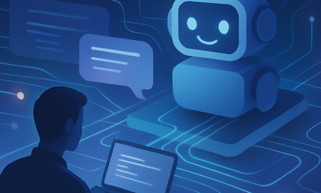 Support agent dashboard showing AI chatbots for customer service handling live conversations.