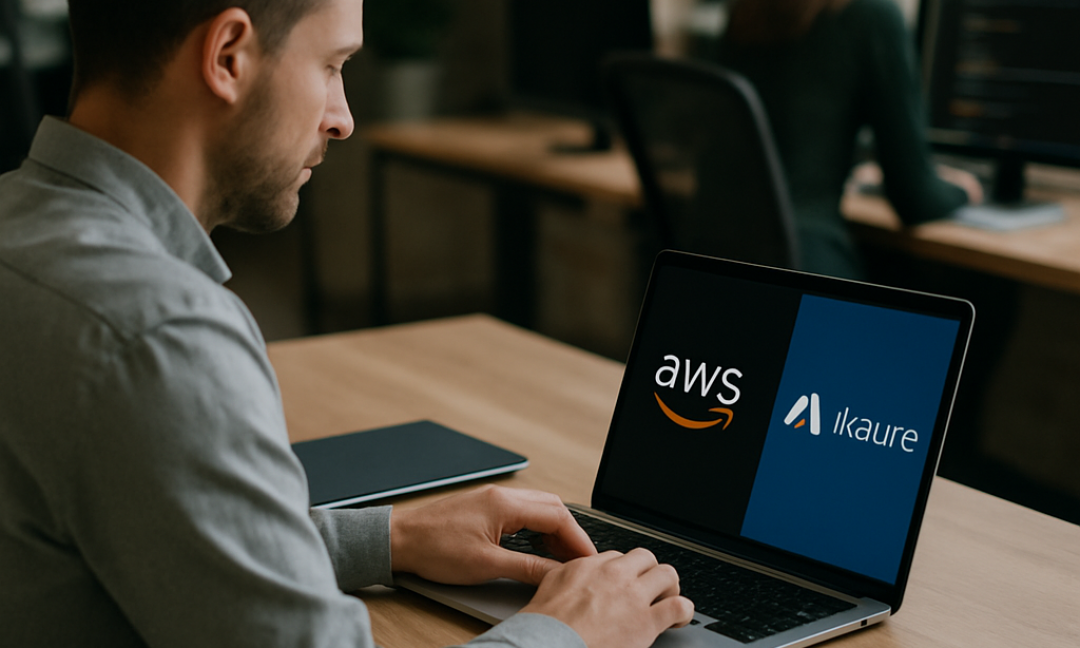 Side by side comparison chart showing AWS vs Azure cloud platform differences
