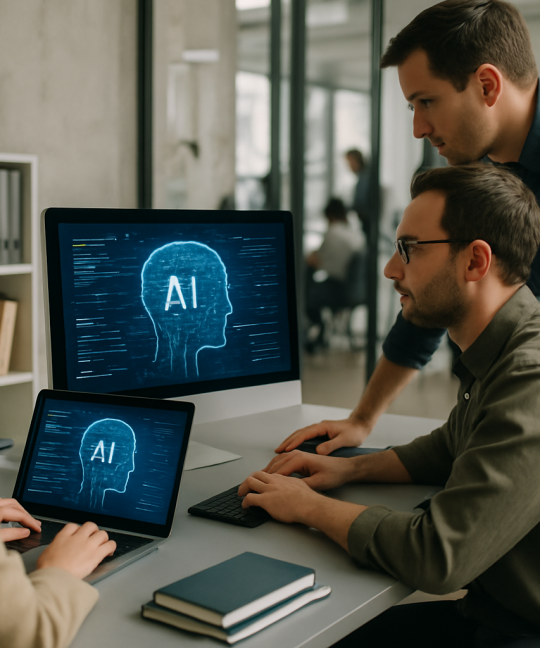 Diagram showing AI agent use cases automating tasks across a smart business workflow