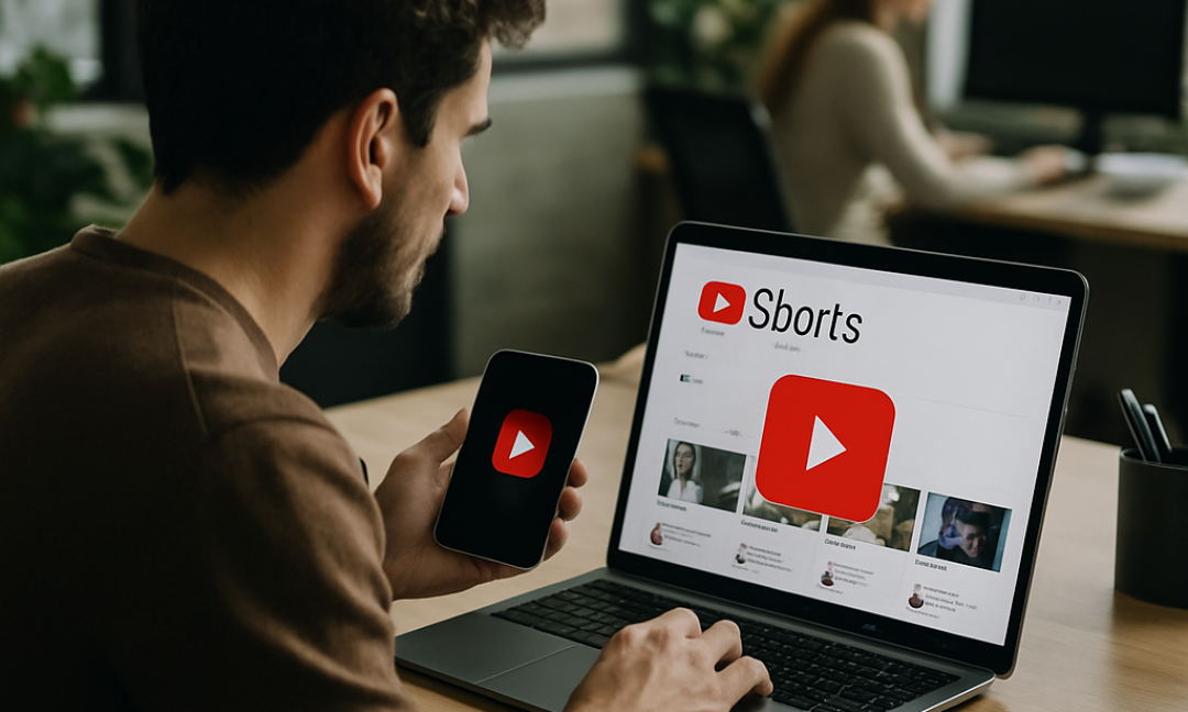 Creator filming vertical video using proven YouTube Shorts tactics for brand growth