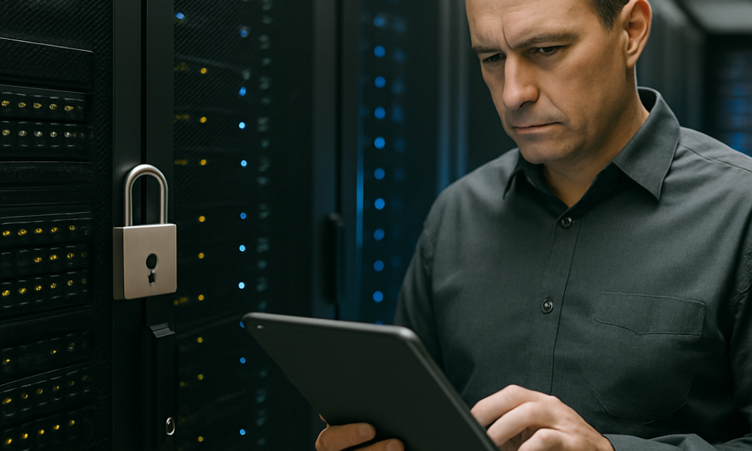 Engineer reviewing cloud security mistakes on a monitoring dashboard