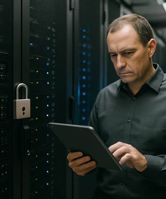 Engineer reviewing cloud security mistakes on a monitoring dashboard