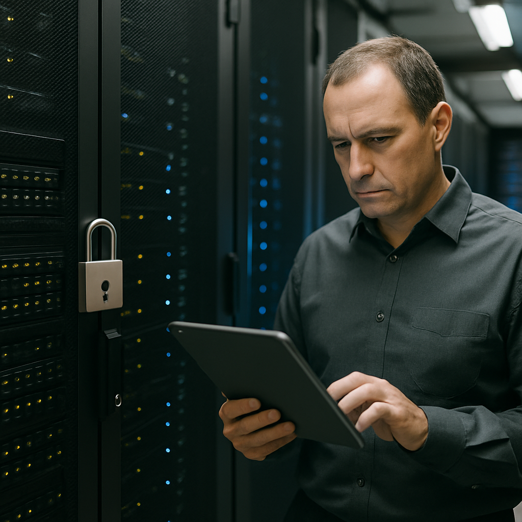 Engineer reviewing cloud security mistakes on a monitoring dashboard