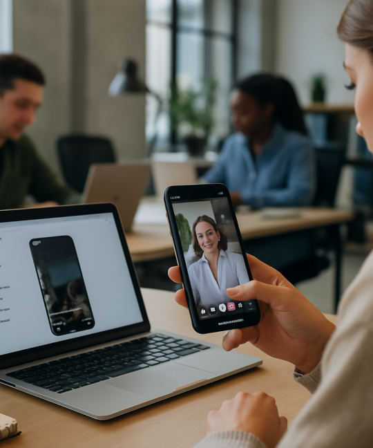Marketer reviewing Instagram Reels tactics on a phone for brand growth