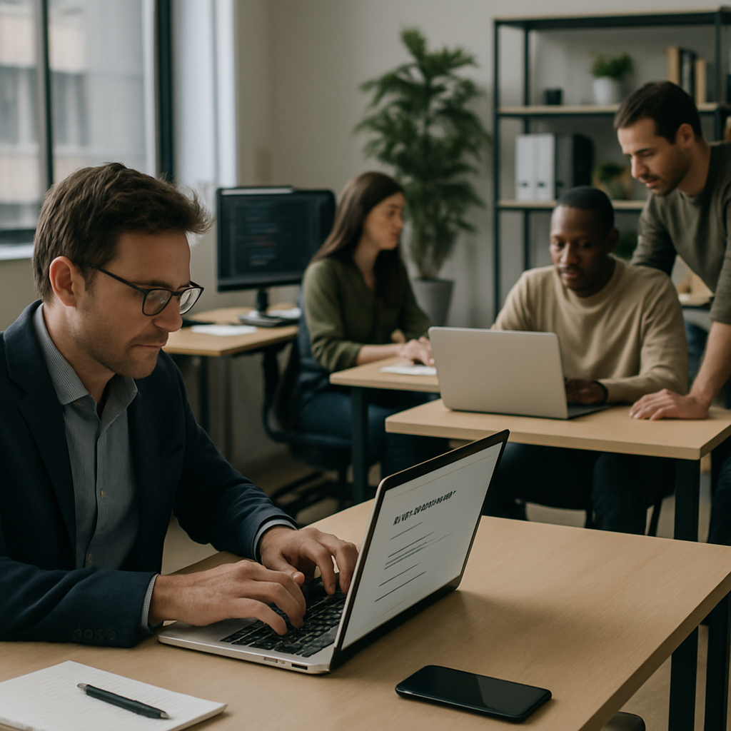 CIO reviewing dashboards illustrating modern IT governance tactics for 2026