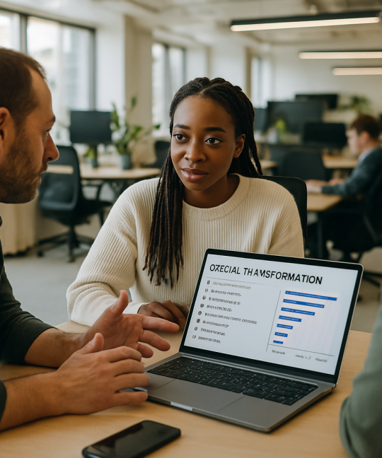 Attorneys reviewing a dashboard illustrating law firm digital transformation results in 2026