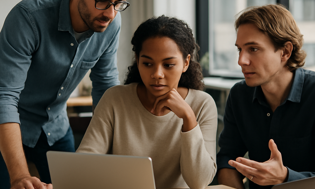 Founder pitching to investors while avoiding common startup fundraising mistakes