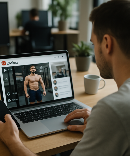 Gym owner filming a workout clip using YouTube Shorts tactics for member signups