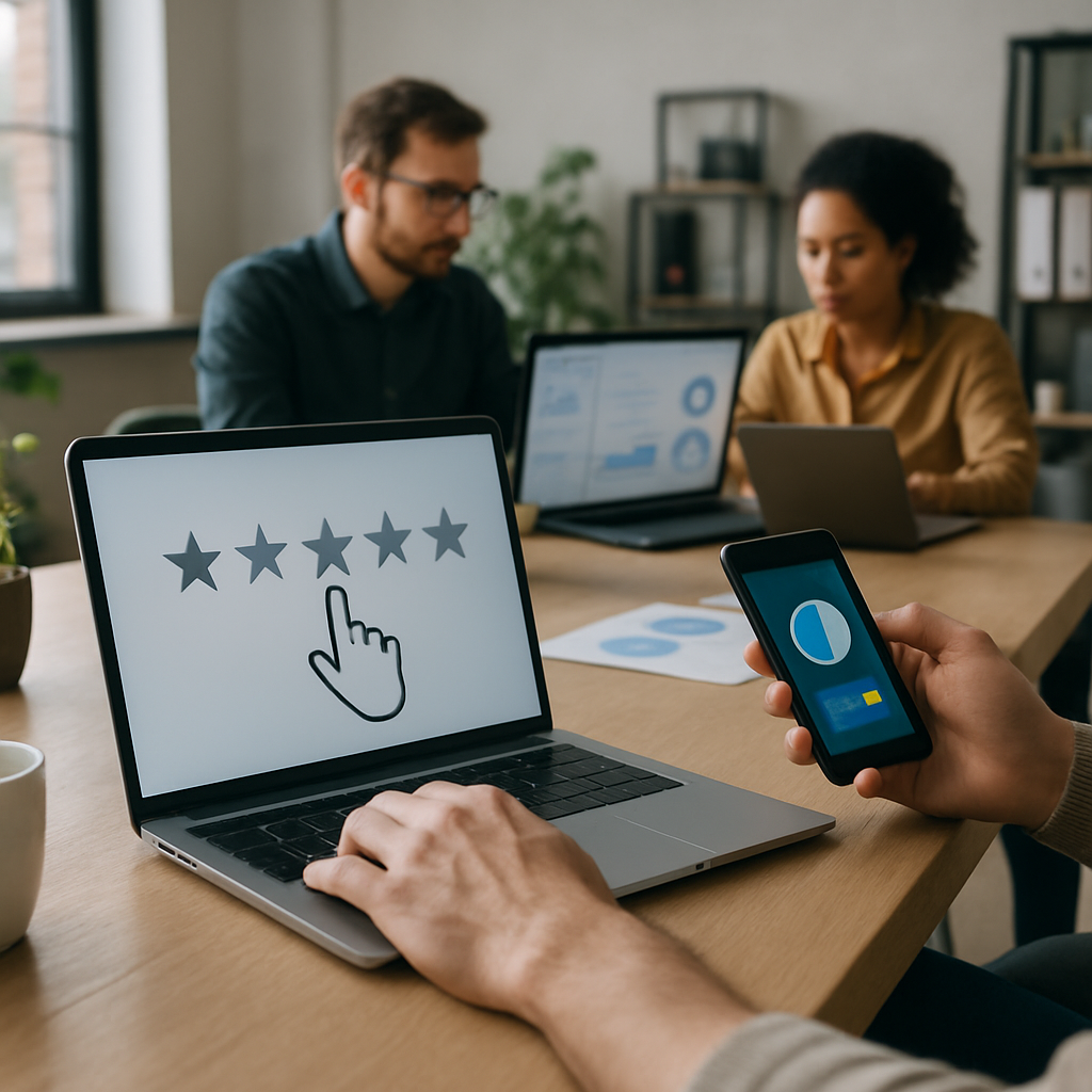 Designer prototyping micro-interaction UX animations on a laptop screen