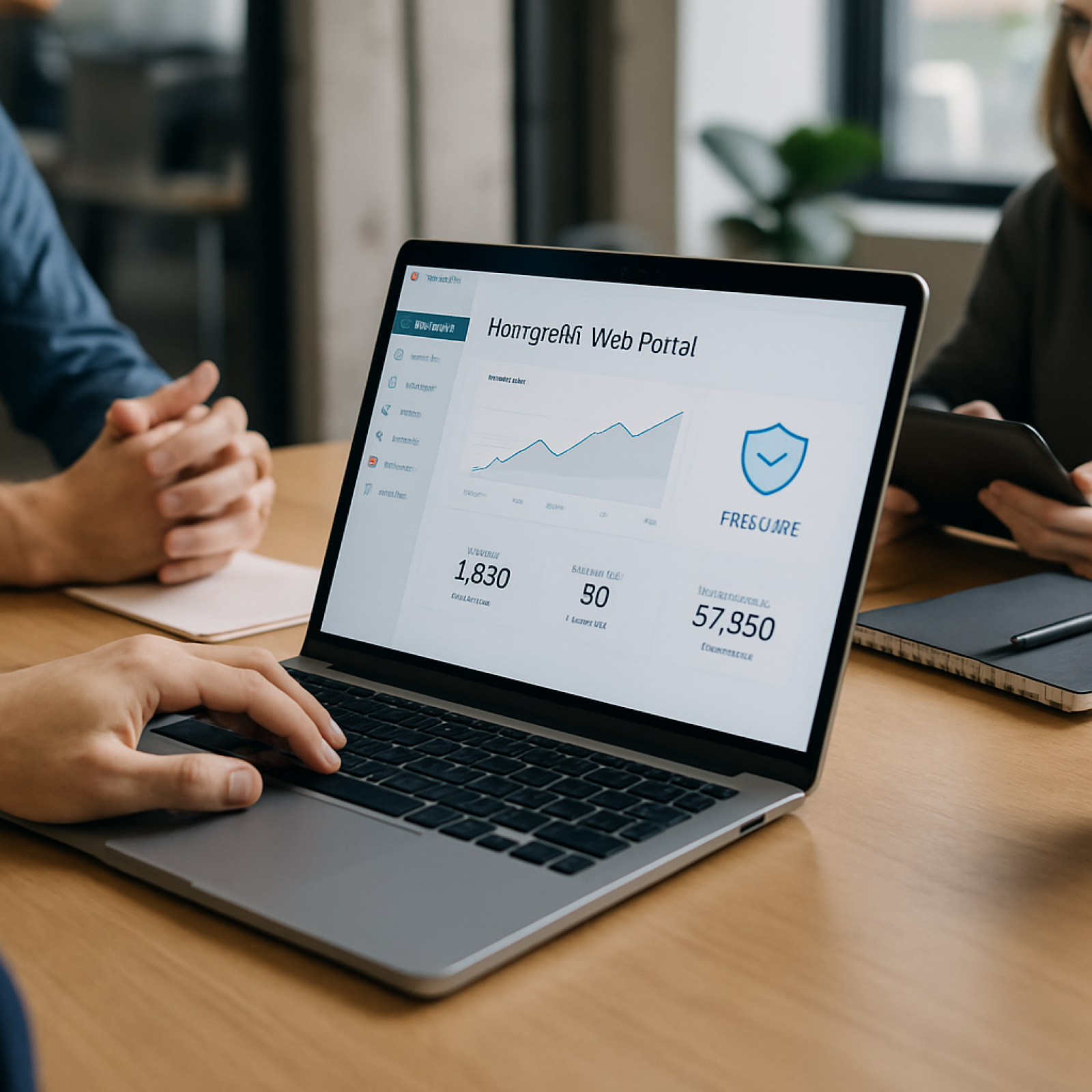 Nonprofit web portal dashboard showing donation transparency and impact reports for donors.
