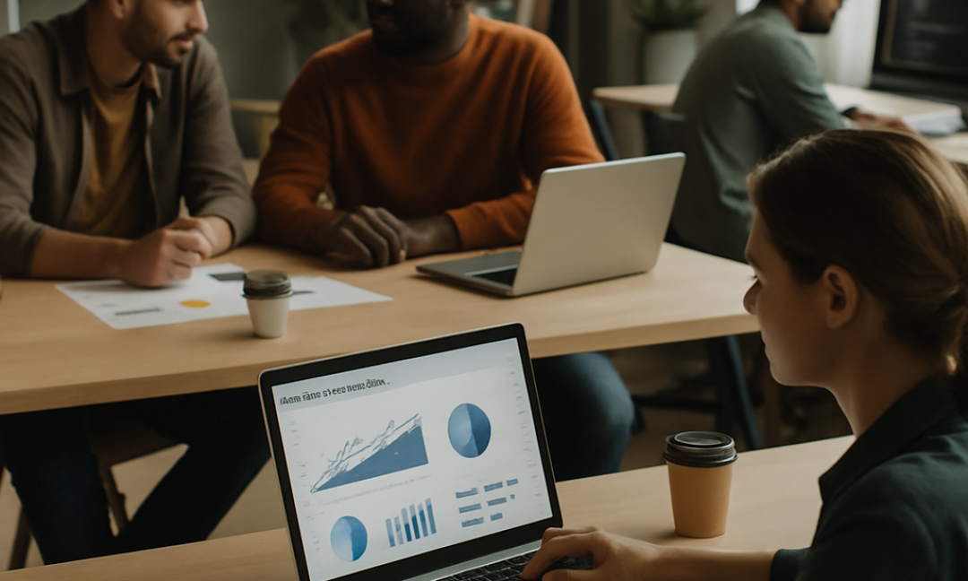 Founder analyzing metrics dashboard to measure startup product-market fit in 2026