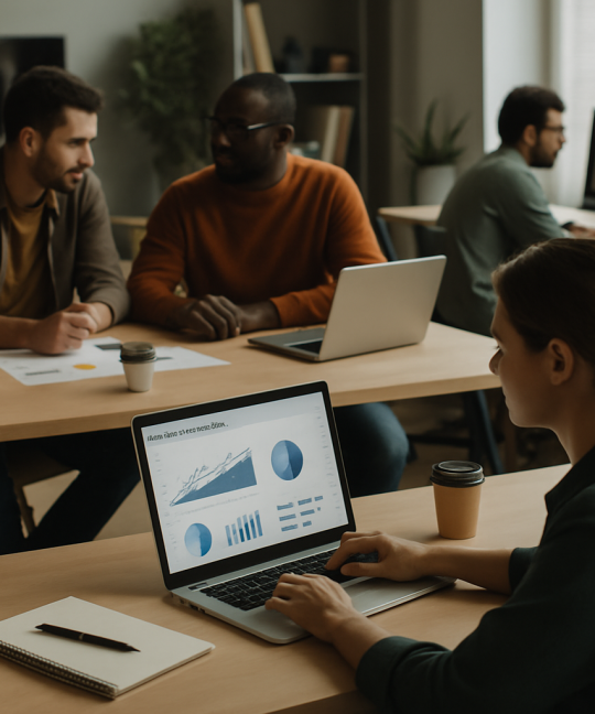 Founder analyzing metrics dashboard to measure startup product-market fit in 2026