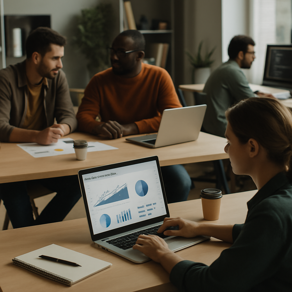 Founder analyzing metrics dashboard to measure startup product-market fit in 2026