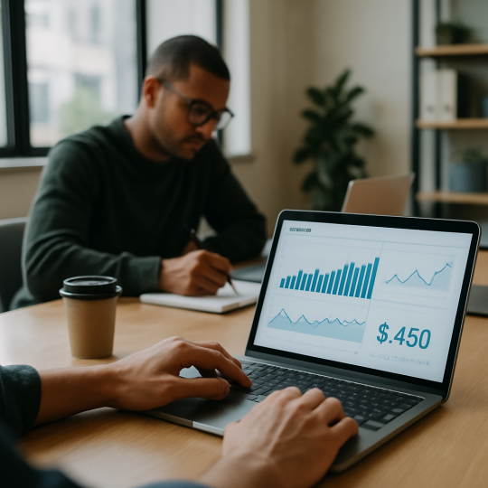 Founder reviewing pitch deck illustrating startup fundraising mistakes to avoid in 2026
