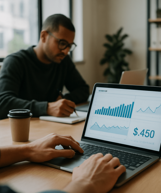 Founder reviewing pitch deck illustrating startup fundraising mistakes to avoid in 2026