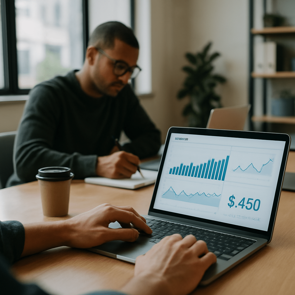 Founder reviewing pitch deck illustrating startup fundraising mistakes to avoid in 2026