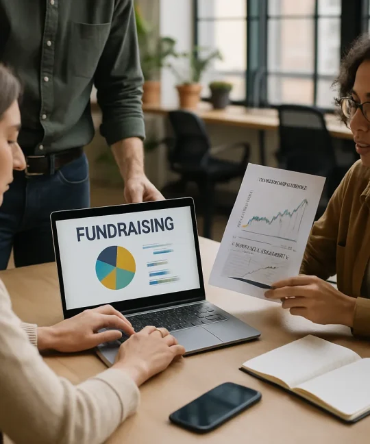 Founder pitching investors illustrating startup fundraising wins in 2026