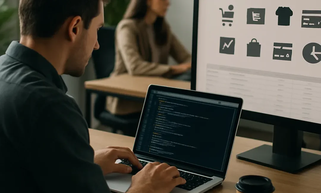 Serverless architecture diagram powering a modern e-commerce store checkout flow