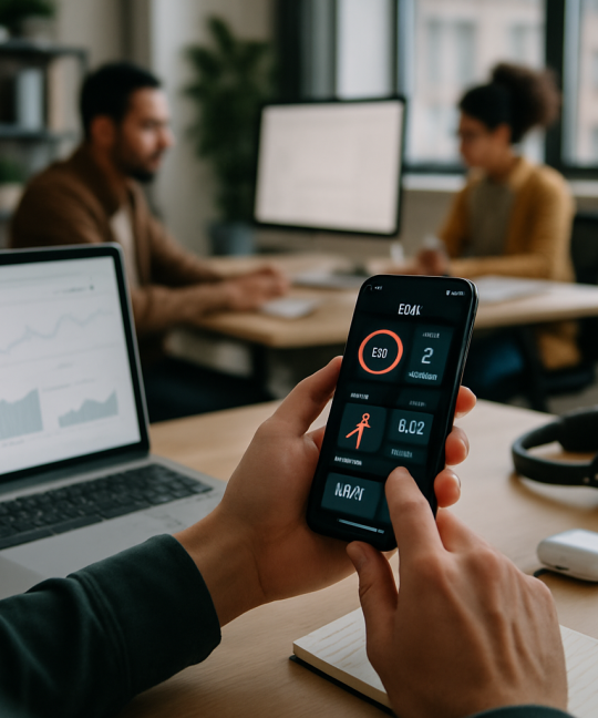 Mobile screen showcasing modern fitness app features for member engagement in 2026